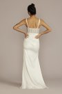 Corset Bodice Pleated Tall Plus Wedding Dress WG4073