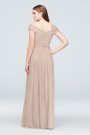 Crisscross Off-the-Shoulder Mesh Bridesmaid Dress David's Bridal F19951