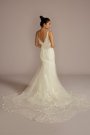 Removable Train Mermaid Tall Plus Wedding Dress CWG932