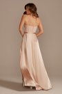 Crepe Corset Bridesmaid Dress with Charmeuse Skirt Galina Signature GS290039