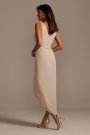 Tank Draped Chiffon Tulip Hem Bridesmaid Dress David's Bridal F20217