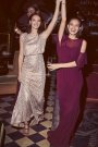 Cold-Shoulder Blouson Chiffon Bridesmaid Dress David's Bridal F19712