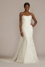 Spaghetti Strap Allover Lace Sheath Wedding Gown DB Studio WG4063