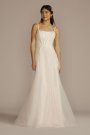 Scoop Back Boned Bodice Lace Wedding Dress WG4090