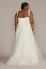 Lace Tank Sleeve A-Line Plus Size Wedding Gown DB Studio 9WG4048