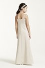 Long Satin Ball Gown with Side Ruching David's Bridal JB1675