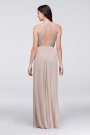 Open-Back Lace and Mesh Bridesmaid Dress David's Bridal F19608