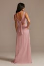 Chiffon Tank Scoop Neck Bridesmaid Dress David's Bridal F20535