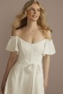 Recycled Crepe Off-the-Shoulder Wedding Dress RWG4074