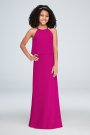 Flounced Crinkle Chiffon Junior Bridesmaid Dress David's Bridal JB9879