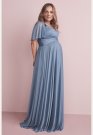 Flutter Sleeve Mesh Maternity Bridesmaid Dress David's Bridal F20167