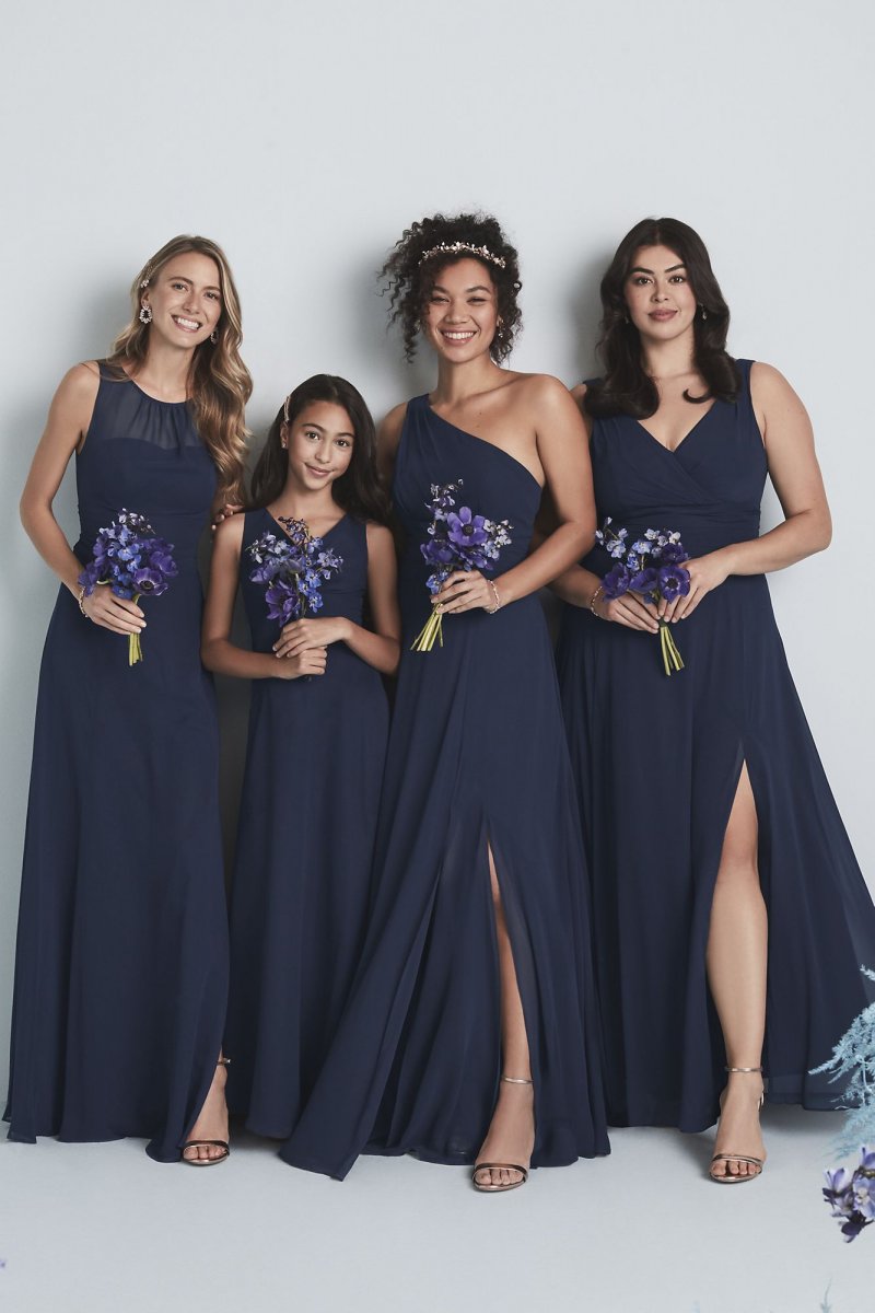 Surplice Tank Chiffon Junior Bridesmaid Dress David's Bridal JB9884