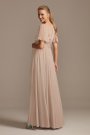 Flutter Sleeve Mesh Maternity Bridesmaid Dress David's Bridal F20167