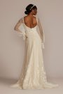 Allover Lace Billow Sleeve Tall Plus Wedding Dress MS251261