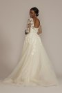 Beaded Tall Plus Wedding Dress with Overskirt CWG933