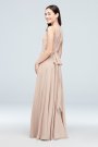 High-Neck Soie Chiffon Bridesmaid Dress David's Bridal F19960