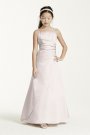 Long Satin Ball Gown with Side Ruching David's Bridal JB1675