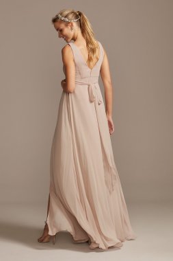 Pleated Tank Chiffon Maternity Bridesmaid Dress David's Bridal F20166