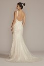 Allover Sequin Scrolling Lace Wedding Gown Galina Signature SWG918