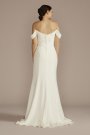 Recycled Crepe Swag Sleeve Wedding Dress RWG4076