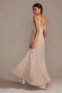 Spaghetti Strap Crepe-Back Satin Bridesmaid Dress David's Bridal W11995