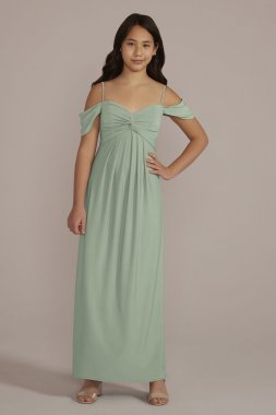 Jersey Twist Knot Junior Bridesmaid Dress JB9947