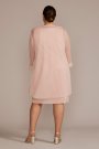 Plus Embellished Scoop Neck Short Jacket Dress RM Richards 2583W