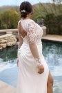 Recycled Lace Sheer Long Sleeve Wedding Dress RWG4078