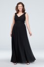 V-Neck Chiffon Tank Bridesmaid Dress David's Bridal F19938