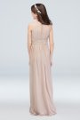 High-Neck Pleated Chiffon Junior Bridesmaid Dress David's Bridal JB9890