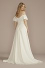 Recycled Crepe Off-the-Shoulder Wedding Dress RWG4074