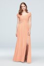 Crisscross Off-the-Shoulder Mesh Bridesmaid Dress David's Bridal F19951