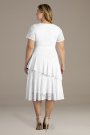 Harmony Tiered Lace Plus Size Short Wedding Dress Kiyonna 19220901