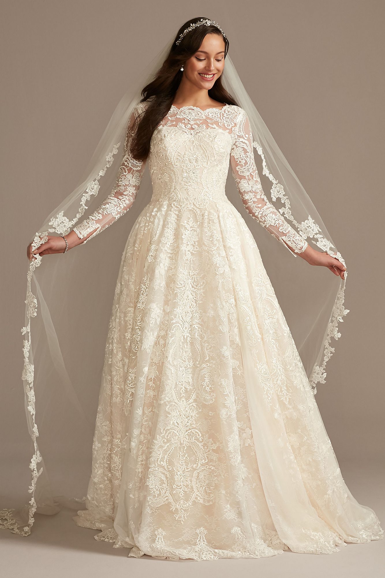 Oleg Cassini Lace Wedding Dress